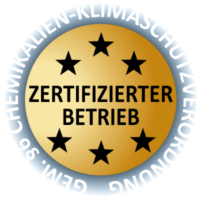 zertifiziert gem.§ 6 chemikalien klimaschutzverordnung
